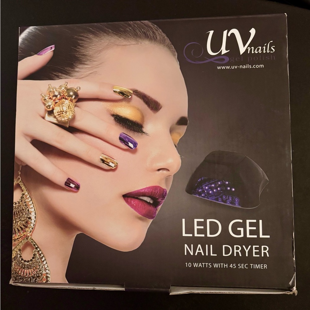 LED Gel Nail Dryer - Black, NIB
